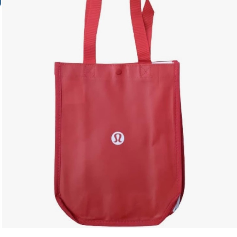 LULULEMON RED REUSABLE SMALL TOTE BAG